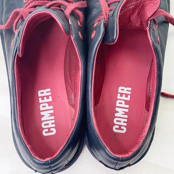 Sold Camper Beetle 18648 Mens Black Red Leather - Picture 8 of 14